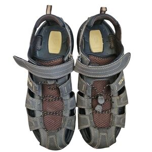 Teva Forebay Fisherman Sandals Men Size 11 Gray Brown Outdoor Hiking Water Sport